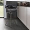 Armen Living Shelly 26" Counter Height Swivel Gray Faux Leather and Black Wood Bar Stool LCSHBAGRBL26 - alternate 4